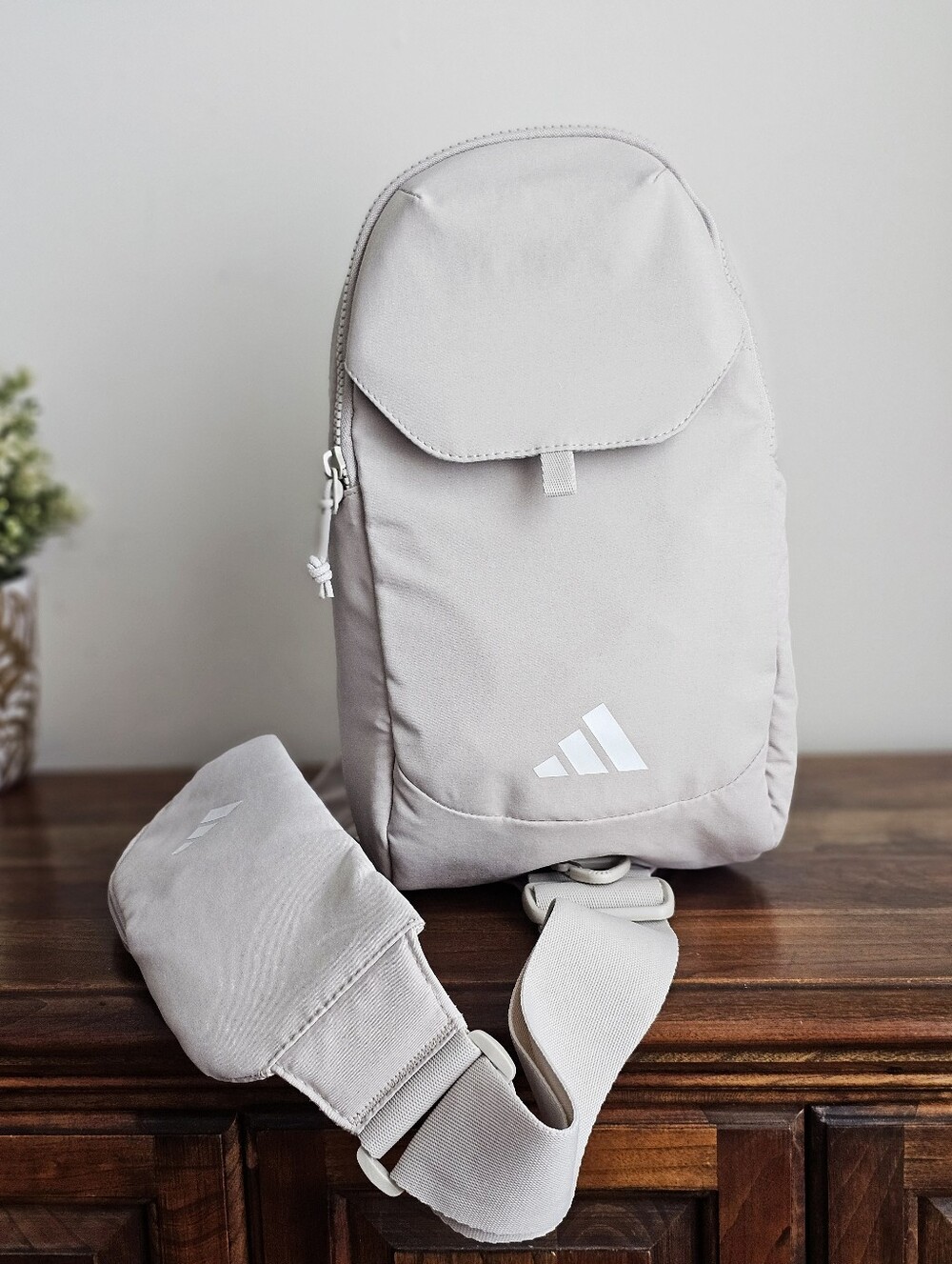 Adidas Essentials 3 Sling Crossbody Bag Wonder Alumina Grey One Size